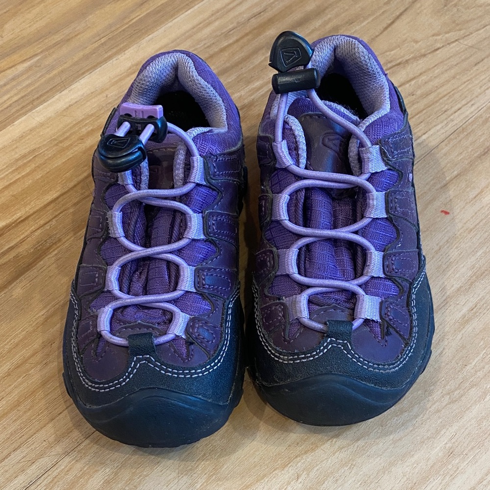 Keen Kids Purple and Black Sneakers